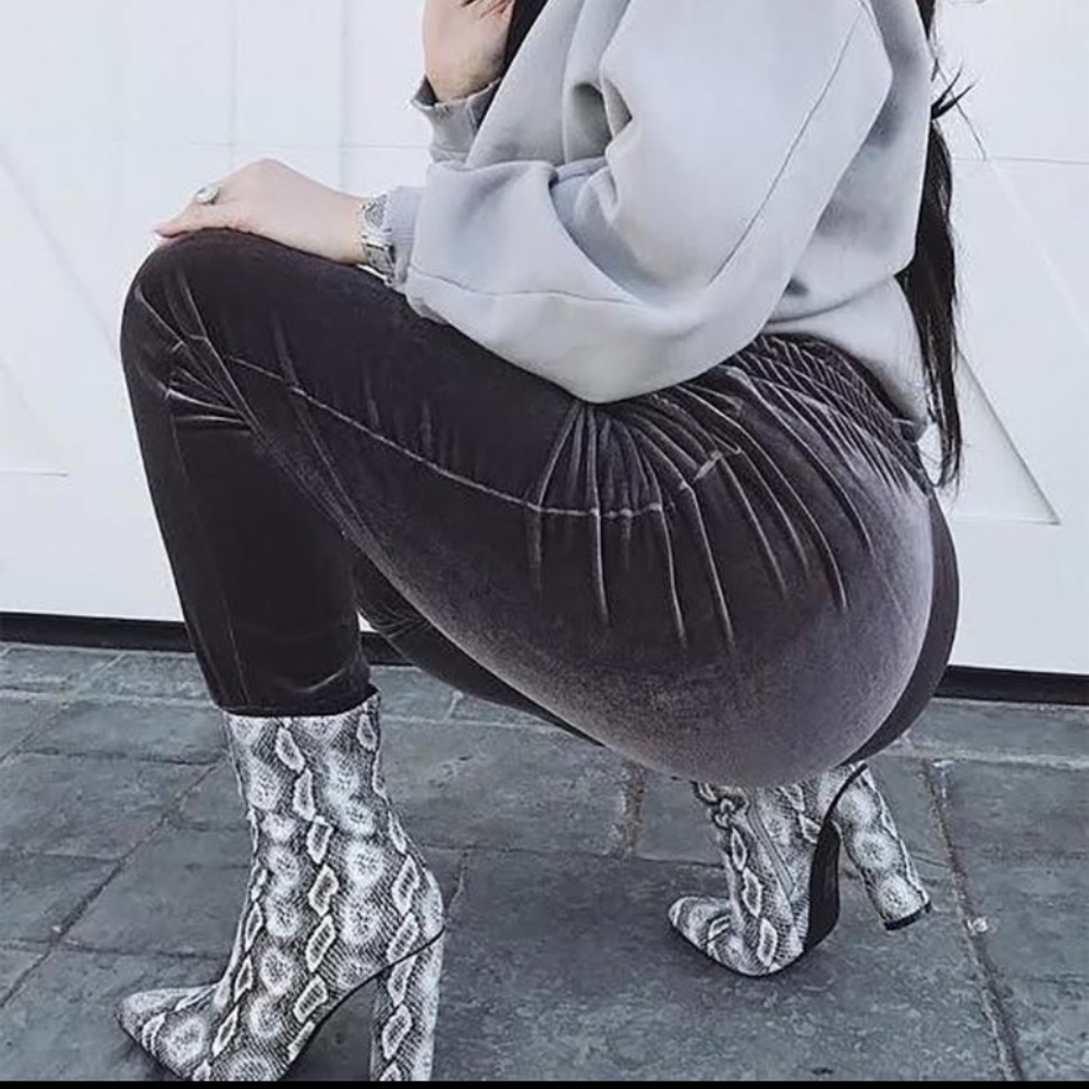 Snake print boot